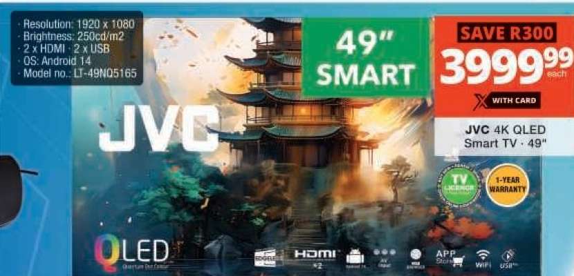 JVC 4K QLED Smart TV - 49"