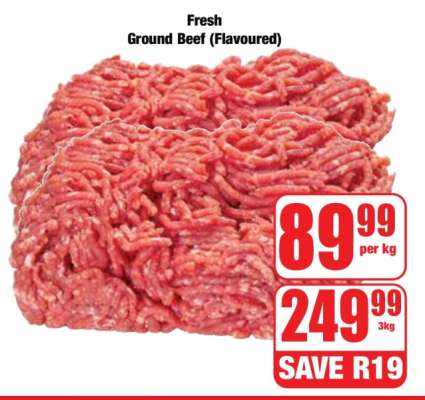 Fresh Ground Beef (Flavoured)
