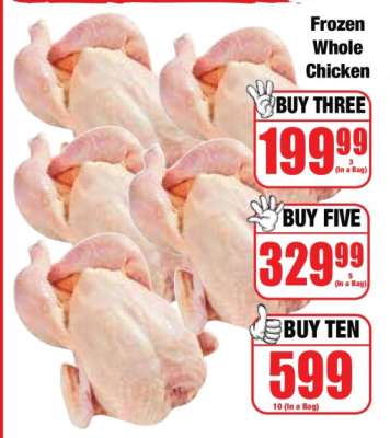 Frozen Whole Chicken