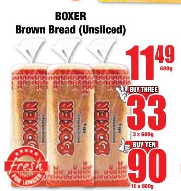 BOXER Brown Bread (Unsliced)