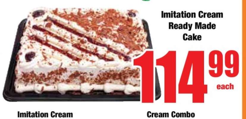 Imitation Cream Ready Made Cake