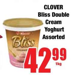 CLOVER Bliss Double Cream Yoghurt Assorted