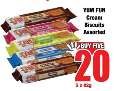 YUM FUN Cream Biscuits Assorted