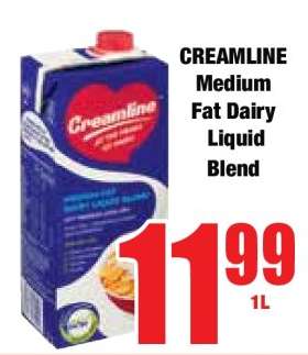 CREAMLINE Medium Fat Dairy Liquid Blend