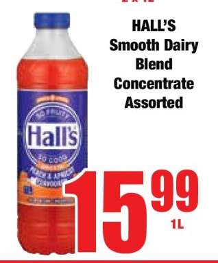 HALL'S Smooth Dairy Blend Concentrate Assorted