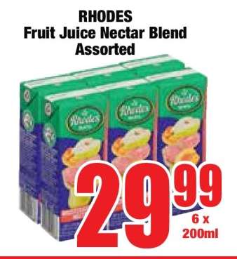 RHODES Fruit Juice Nectar Blend Assorted