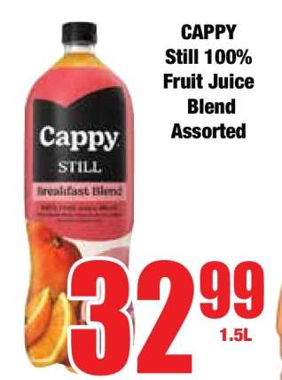 CAPPY Still 100% Fruit Juice Blend Assorted