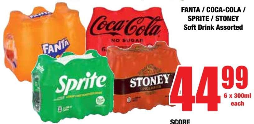 FANTA / COCA-COLA / SPRITE / STONEY Soft Drink Assorted