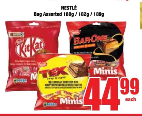 NESTLÉ Bag Assorted 180g / 182g / 189g