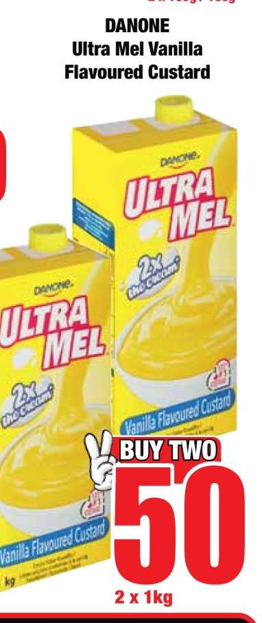 Danone Ultra Mel Vanilla Flavoured Custard