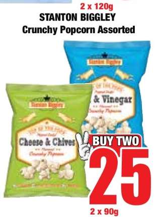 STANTON BIGGLEY Crunchy Popcorn Assorted