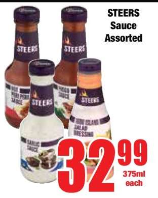 Steers Sauce Assorted
