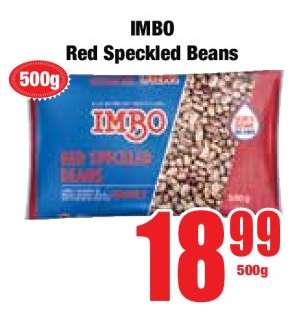 IMBO Red Speckled Beans
