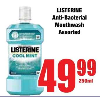 LISTERINE Anti-Bacterial Mouthwash Assorted