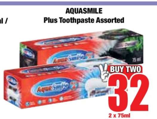 AQUASMILE Plus Toothpaste Assorted