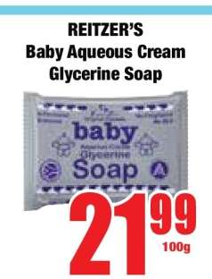 Reitzer's Baby Aqueous Cream Glycerine Soap