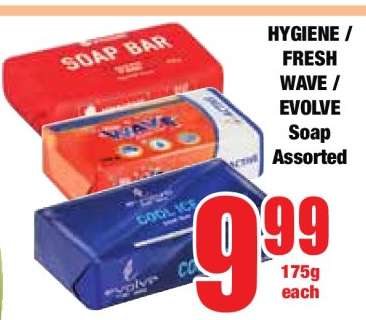 HYGIENE / FRESH WAVE / EVOLVE Soap Assorted
