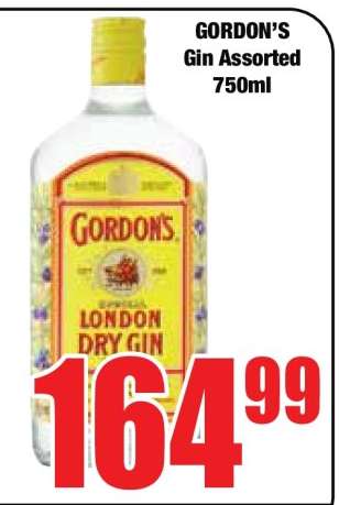 GORDON’S Gin Assorted 750ml