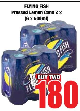 FLYING FISH Pressed Lemon Cans 2 x (6 x 500ml)
