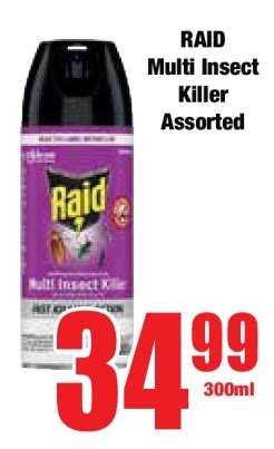 RAID Multi Insect Killer Assorted