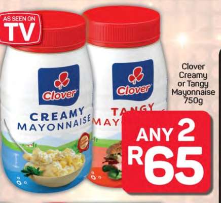Clover Creamy or Tangy Mayonnaise
