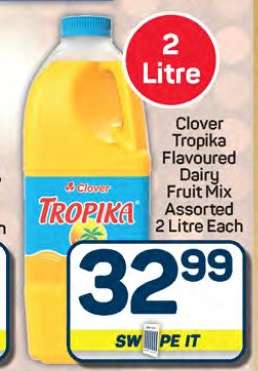 Clover Tropika Flavoured Dairy Fruit Mix