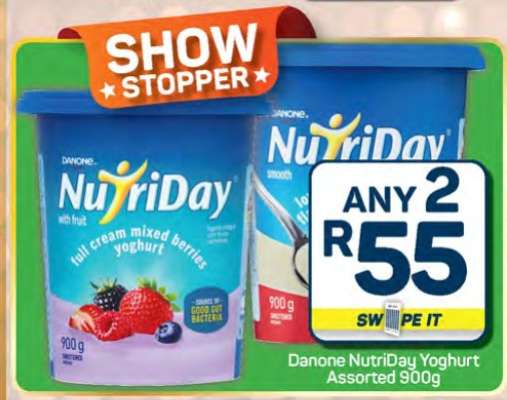 Danone NutriDay Yoghurt Assorted 900g