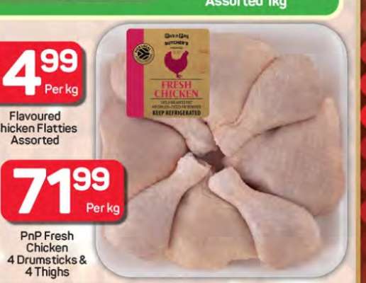 PnP Fresh Chicken 4 Drumsticks & 4 Thighs