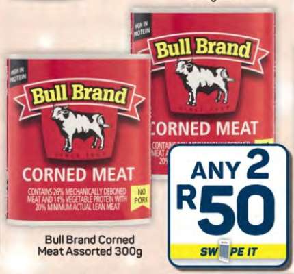 Bull Brand Corned Meat Assorted-300g
