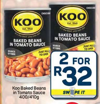 Koo Baked Beans in Tomato Sauce