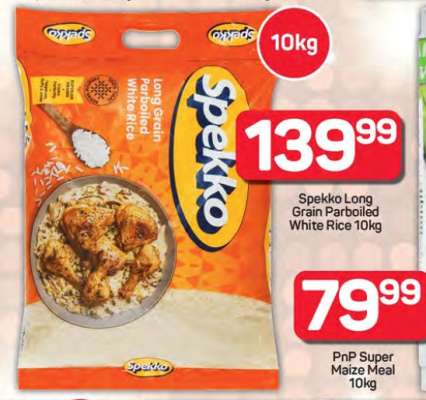 Spekko Long Grain Parboiled White Rice 10kg