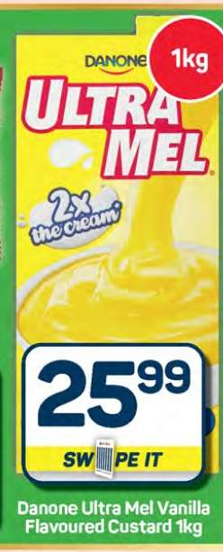 Danone Ultra Mel Vanilla Flavoured Custard 1kg
