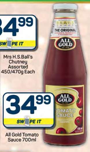 ALL GOLD Tomato Sauce