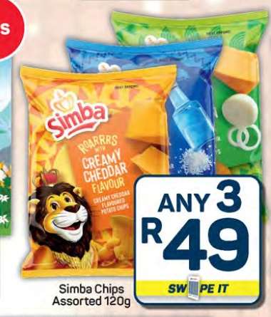 Simba Chips Assorted 120g