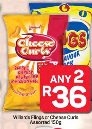 Willards Flings or Cheese Curls