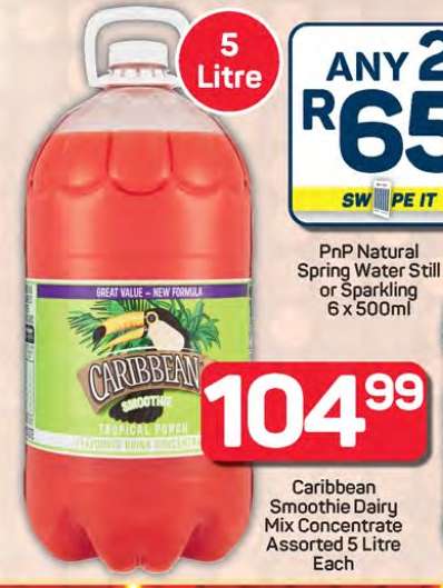 Caribbean Smoothie Dairy Mix Concentrate