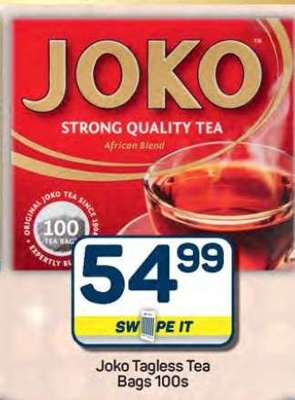 Joko Tagless Tea Bags 100s