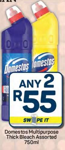 Domestos Multipurpose Thick Bleach Assorted 750ml