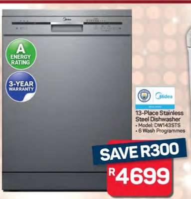 13-Place Stainless Steel Dishwasher