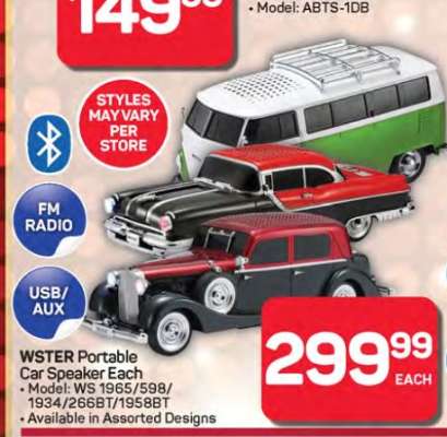 WSTER Portable Car Speaker