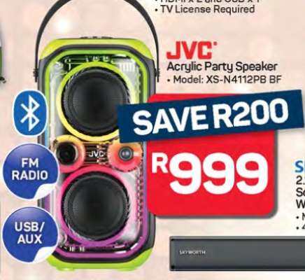 JVC Acrylic Party Speaker