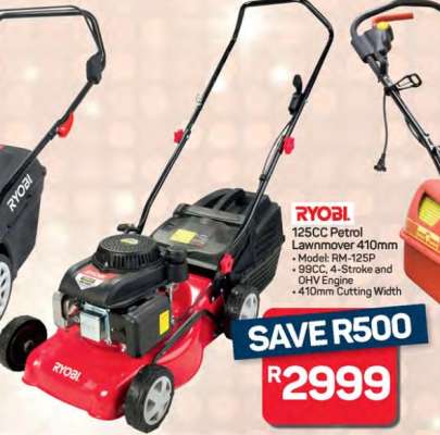 RYOBI 125CC Petrol Lawnmower 410mm