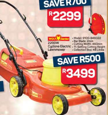 WOLF Garden 2200W Cyclone Electric Lawnmower