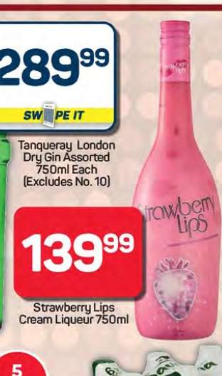 Strawberry Lips Cream Liqueur 750ml