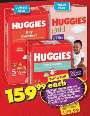 Huggies Dry Comfort Jumbo Pack