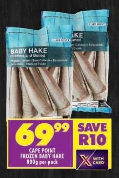 CAPE POINT FROZEN BABY HAKE