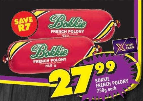Bokkie French Polony 750g