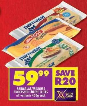 PARMALAT/MELROSE PROCESSED CHEESE SLICES