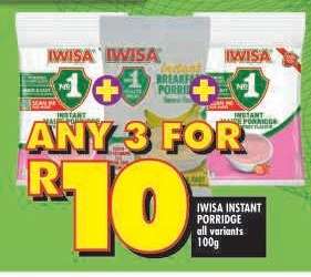 Iwisa Instant Porridge