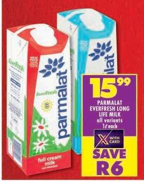 PARMALAT EVERFRESH LONG LIFE MILK